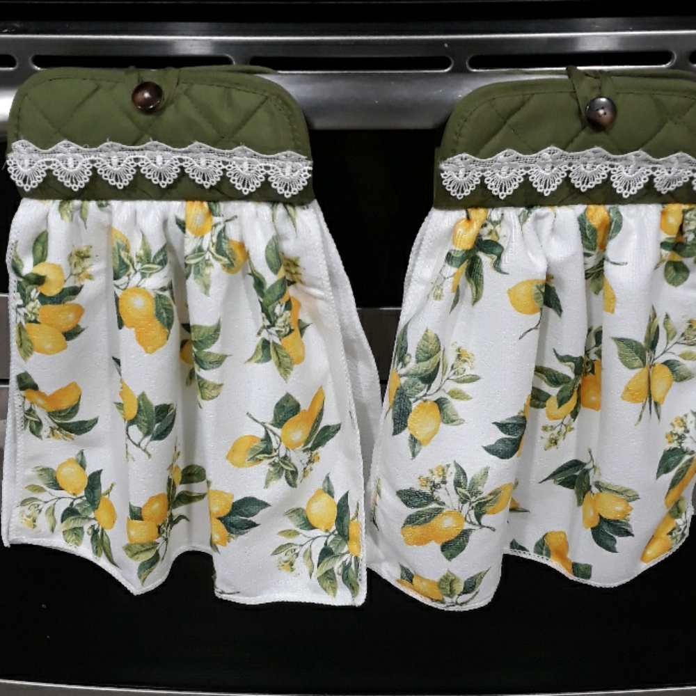 🍋Lemon Hanging kitchen towels